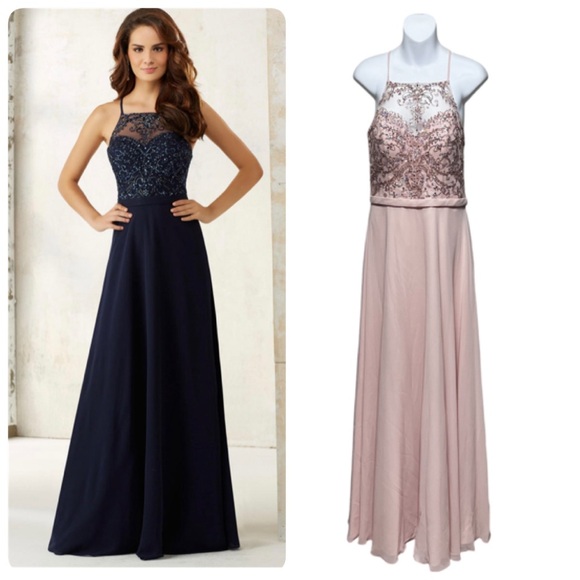 $229 NEW Morilee
 by Madeline Gardner Sz 10 Party Bridesmaid Wedding Dress Gown - Picture 1 of 16